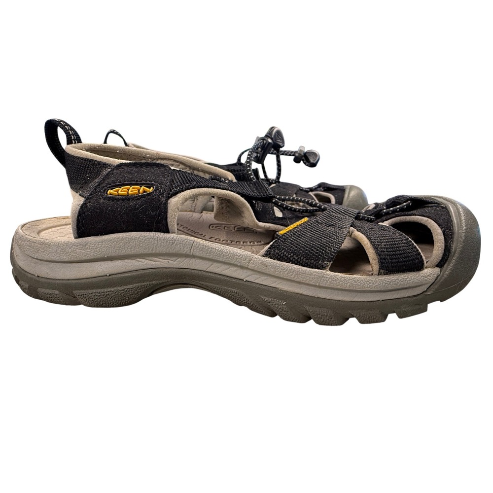 Keen Venice H2 Kids Waterproof Hiking Sandals Black Gray Size 7.5 US 38 EU